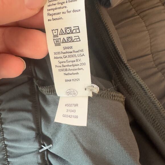 NWT Spanx Out of Office Trouser Size 1X Dark Palm Green Casual Lightweight - Picture 10 of 11